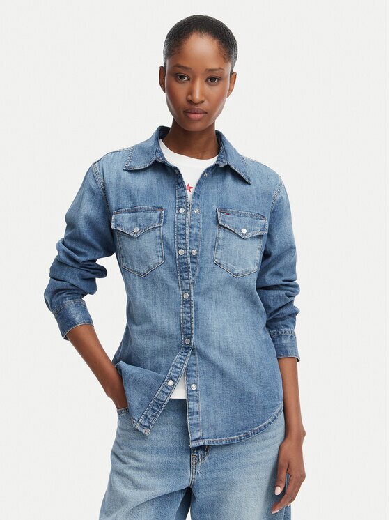 Tommy Jeans дънкова риза DW0DW23486 Regular Fit
