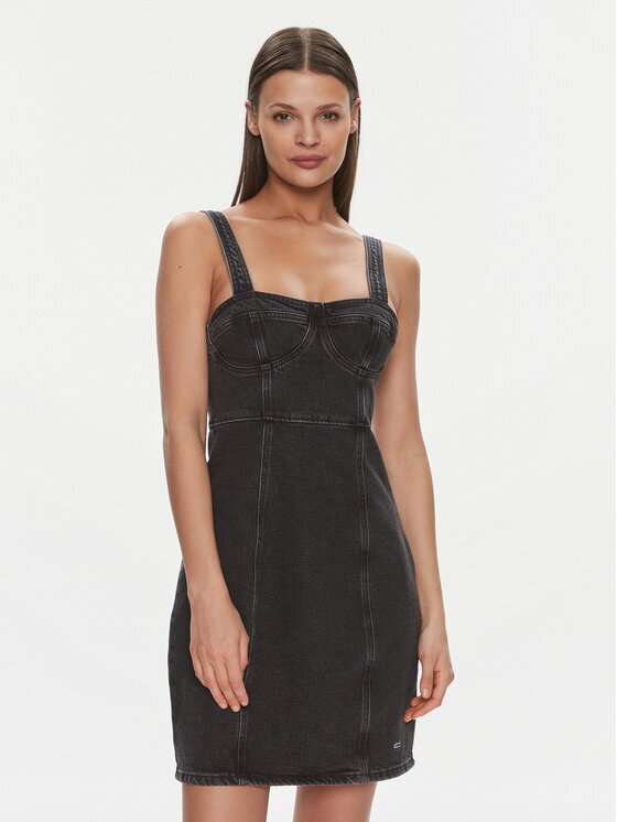 Tommy Jeans Дънкова рокля DW0DW17698 Slim Fit