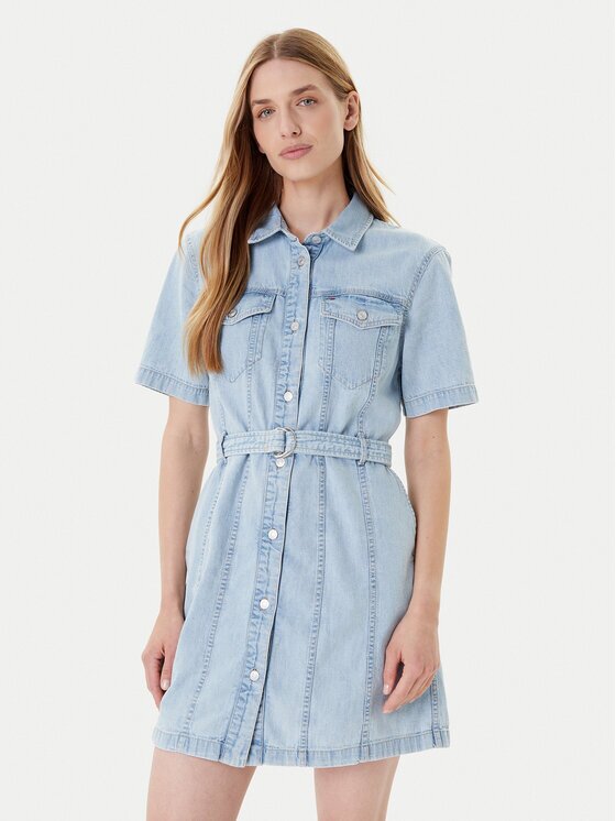 Tommy Jeans Дънкова рокля DW0DW21168 Regular Fit