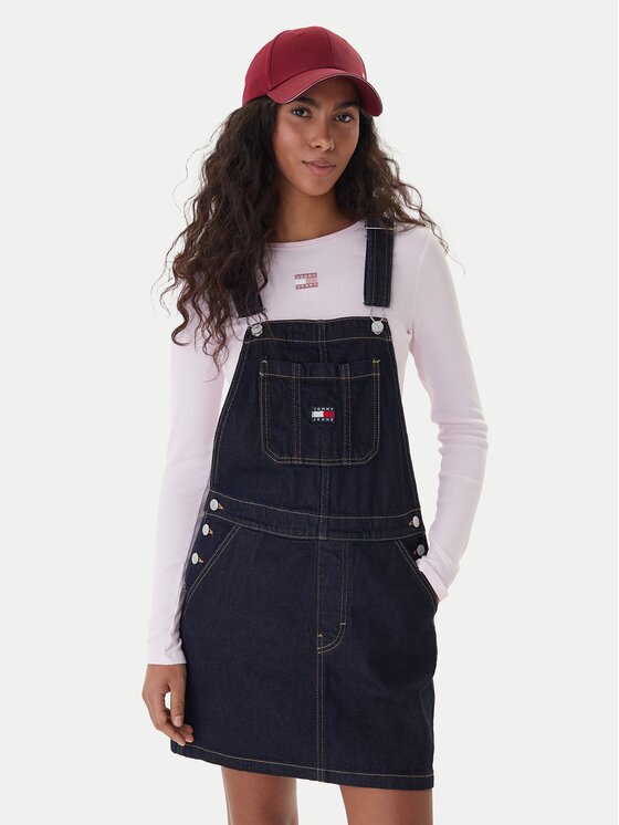 Tommy Jeans Дънкова рокля DW0DW22555 Regular Fit