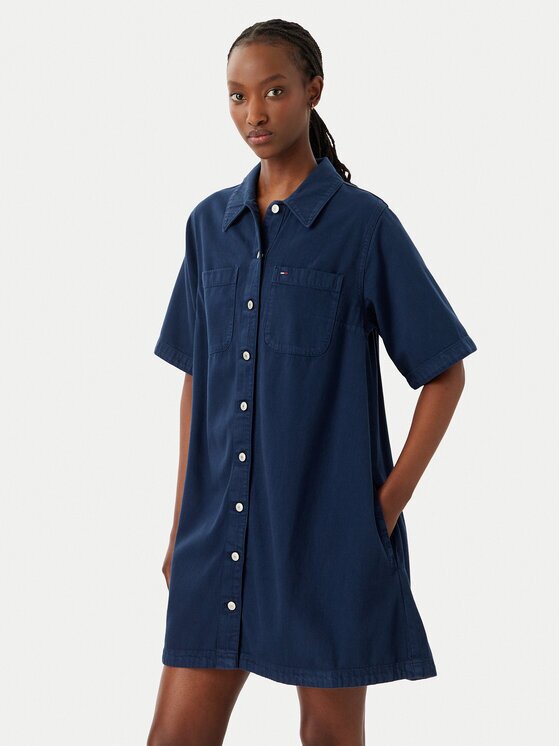 Tommy Jeans Дънкова рокля DW0DW22847 A-Line Fit