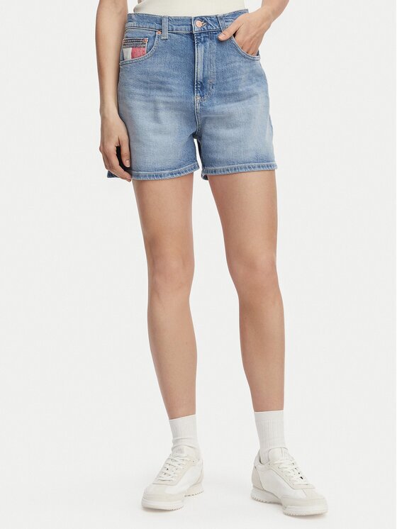 Tommy Jeans Дънкови шорти Colour-Blocked Coin DW0DW22692 Regular Fit