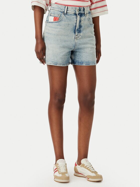 Tommy Jeans Дънкови шорти DW0DW22893 Mom Fit