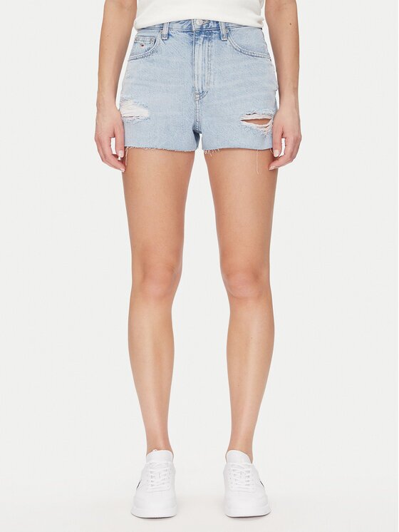 Tommy Jeans Дънкови шорти Hot Pant Bi6019 DW0DW20095 Regular Fit
