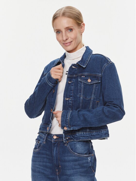 Tommy Jeans Дънково яке Izzie DW0DW17211 Slim Fit