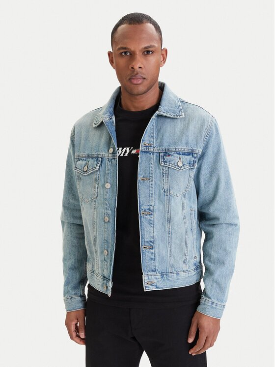 Tommy Jeans Дънково яке Ryan DM0DM23002 Светлосиньо Regular Fit