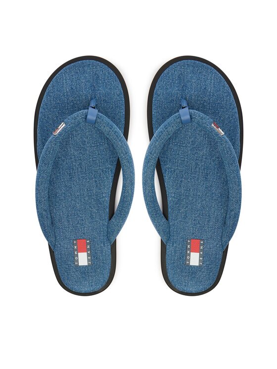 Tommy Jeans Джапанки Tjw Padded Denim Casual Sandal EN0EN03021