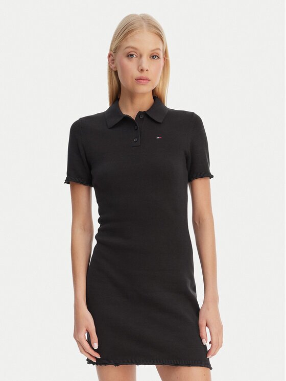 Tommy Jeans Ежедневна рокля Lettuce DW0DW22336 Slim Fit