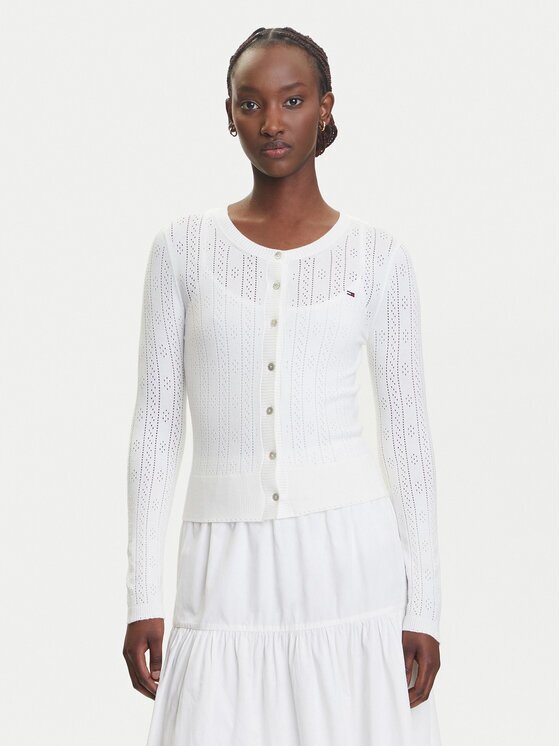 Tommy Jeans Кардиган Pointelle DW0DW20966 Regular Fit