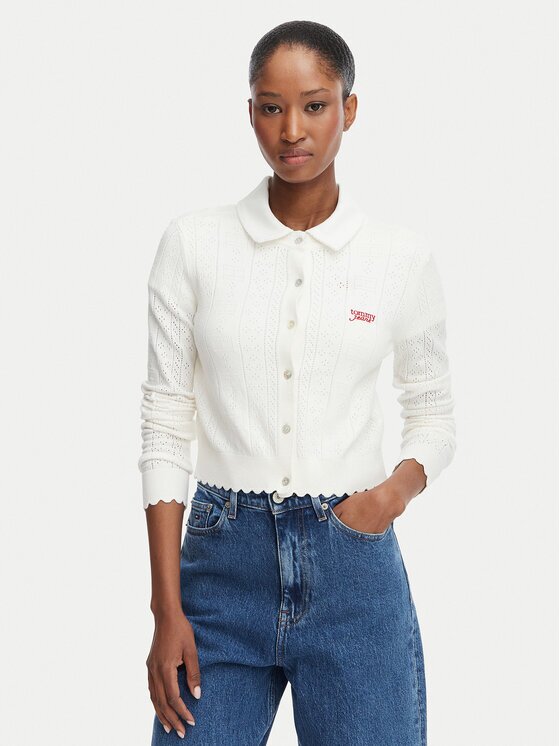 Tommy Jeans Кардиган Pointelle DW0DW22931 Regular Fit