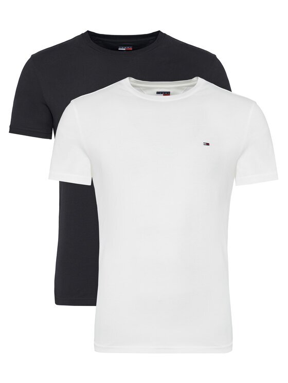 Tommy Jeans Комплект тениски DM0DM20687 Екрю Slim Fit