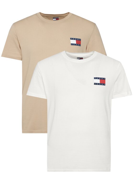 Tommy Jeans Комплект тениски Ess Flag DM0DM22143 Slim Fit