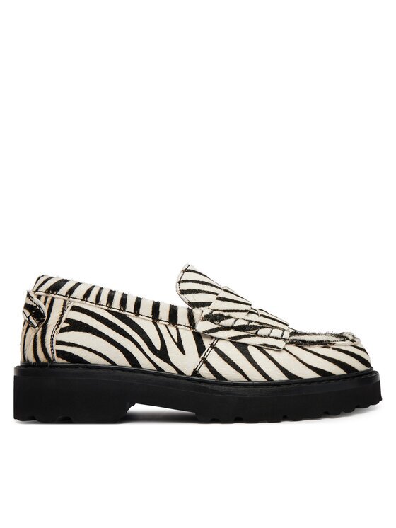 Tommy Jeans лоуфъри с дебела подметка Tjw Archive '01 Low Zebra Loafer EN0EN03064