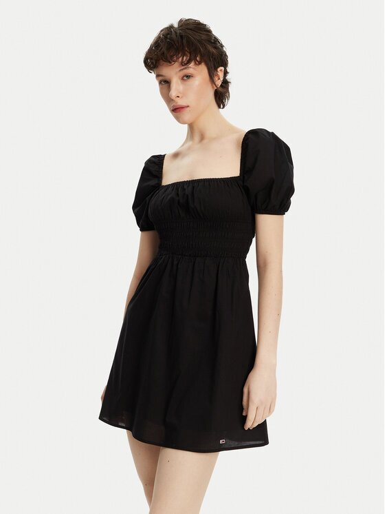 Tommy Jeans Лятна рокля Voile DW0DW21334 Regular Fit