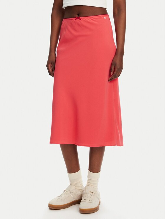 Tommy Jeans Миди пола Tjw Midi Aop Skirt DW0DW20272 Regular Fit