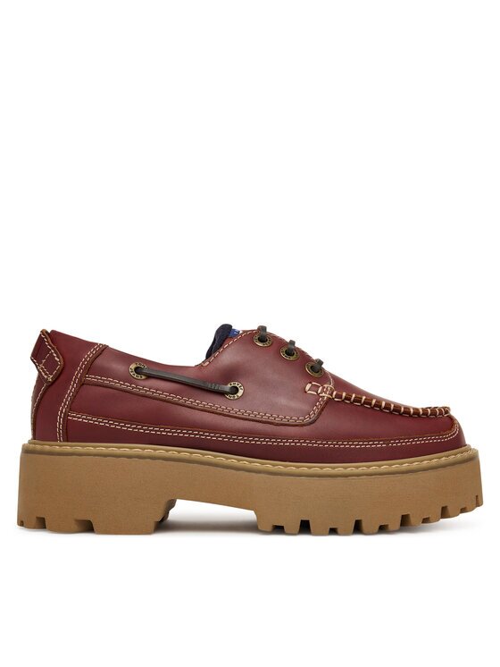 Tommy Jeans Обувки Archive '01 Boat Shoe Leather EN0EN03003