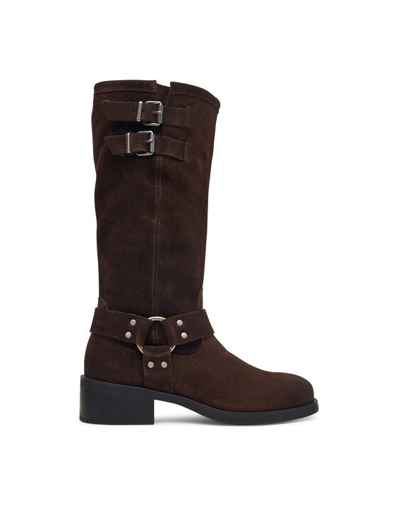 Tommy Jeans Офицерки Tjw Brushed Suede Biker Boots EN0EN03110