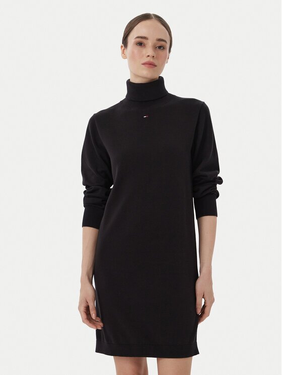 Tommy Jeans Плетена рокля Ess DW0DW23460 Regular Fit