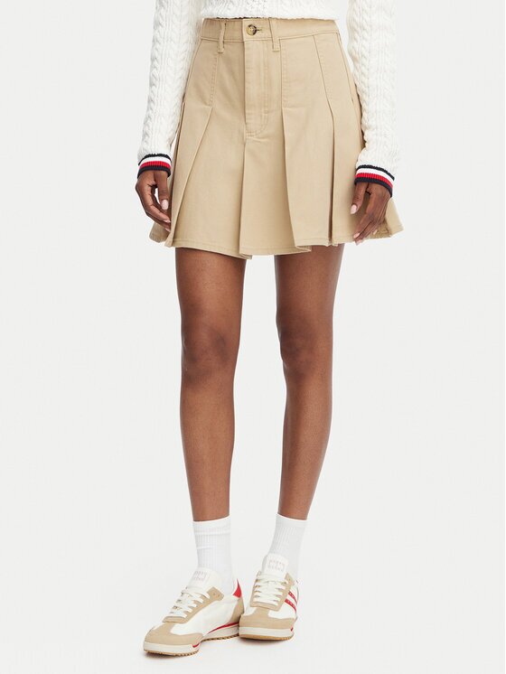 Tommy Jeans Плисирана пола DW0DW23149 Regular Fit