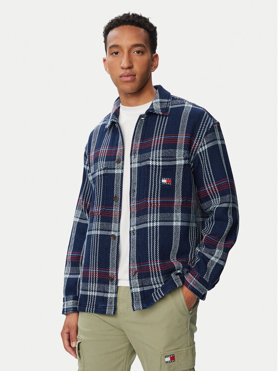 Tommy Jeans Риза Check DM0DM23135 Regular Fit