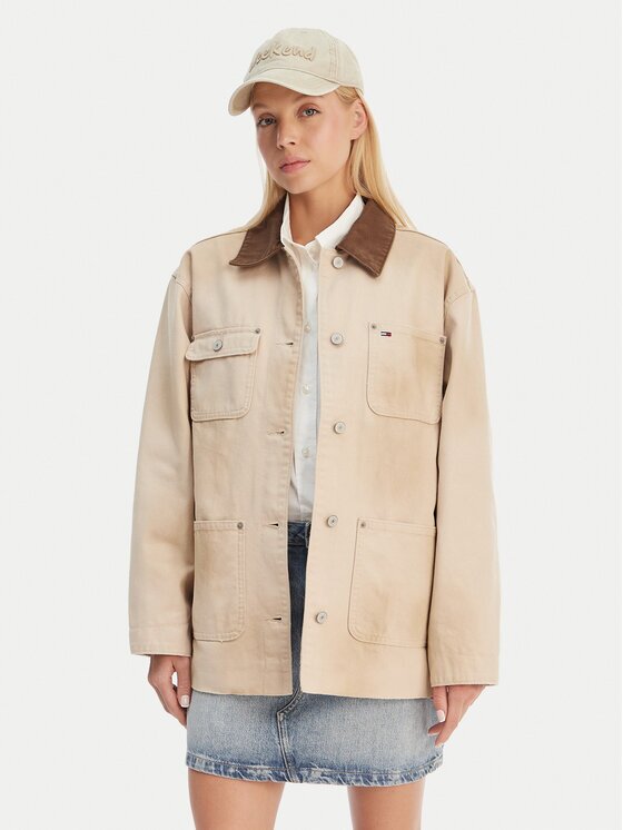 Tommy Jeans Риза-яке Distressed Chore DW0DW22599 Relaxed Fit