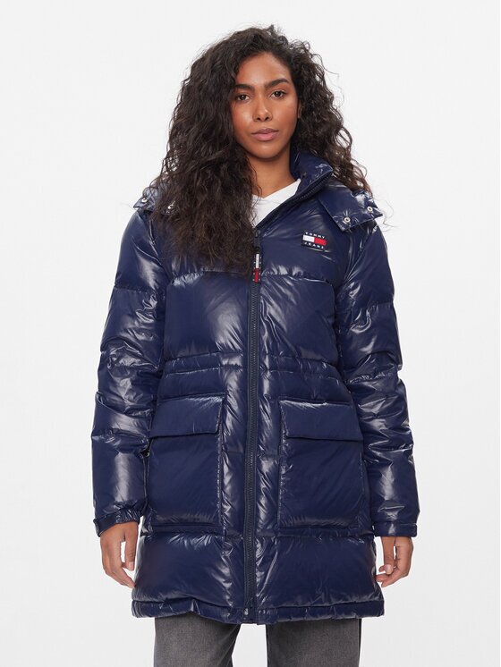 Tommy Jeans Пухено яке Alaska DW0DW16573 Regular Fit