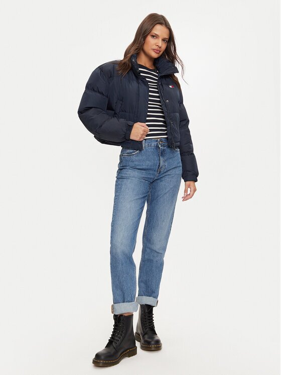 Tommy Jeans Пухено яке Alaska DW0DW18820 Relaxed Fit