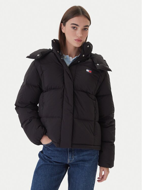 Tommy Jeans Пухено яке DW0DW21623 Regular Fit