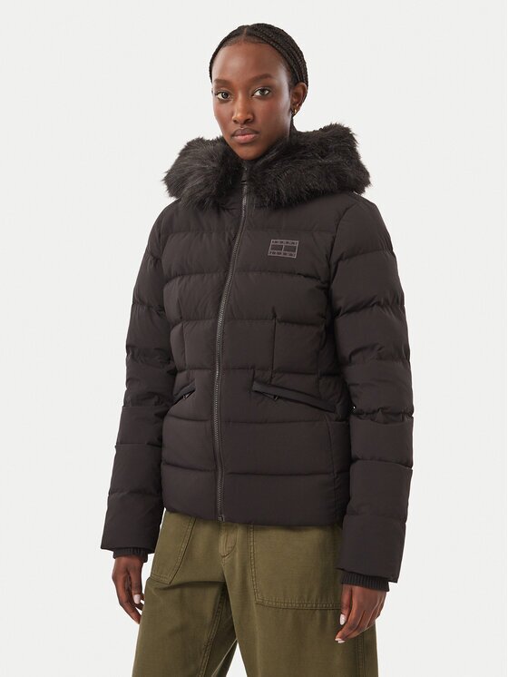 Tommy Jeans Пухено яке DW0DW23409 Slim Fit
