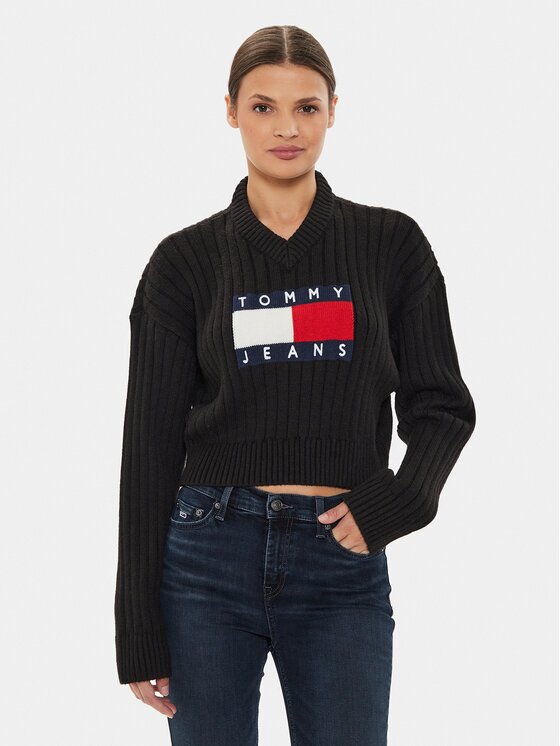 Tommy Jeans Пуловер Center Flag DW0DW18528 Relaxed Fit
