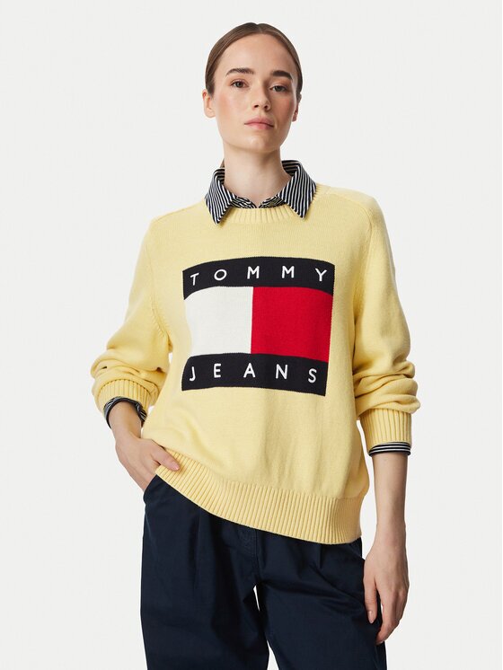 Tommy Jeans Пуловер Flag DW0DW23450 Regular Fit