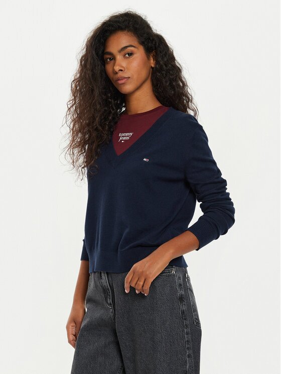Tommy Jeans Пуловер Tjw Essential DW0DW18670 Екрю Regular Fit