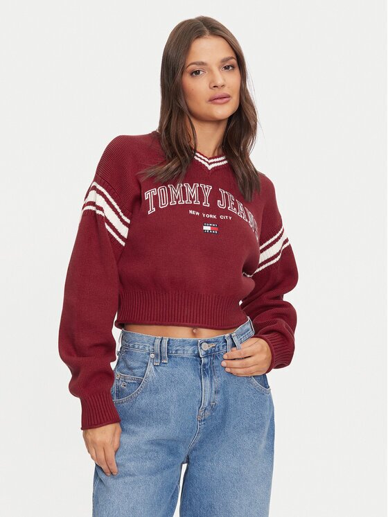 Tommy Jeans Пуловер Varsity DW0DW18692 Relaxed Fit