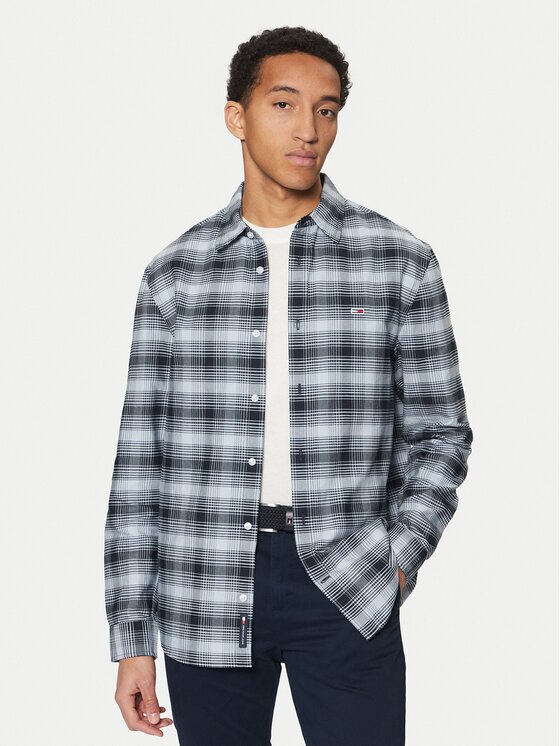 Tommy Jeans Риза Check Oxford DM0DM21096 Regular Fit