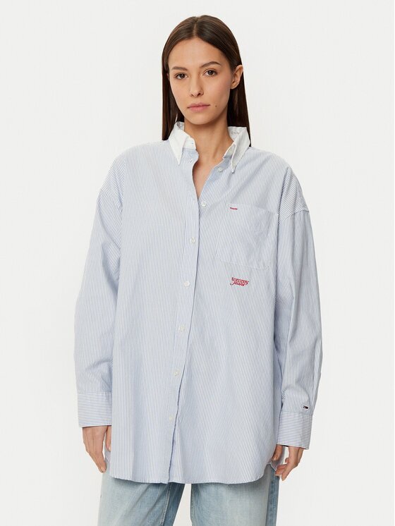 Tommy Jeans Риза DW0DW20209 Oversize