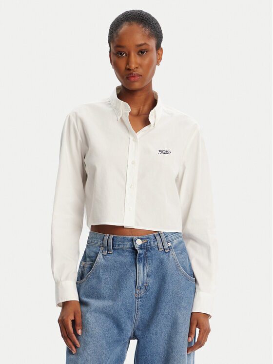 Tommy Jeans Риза DW0DW21400 Relaxed Fit