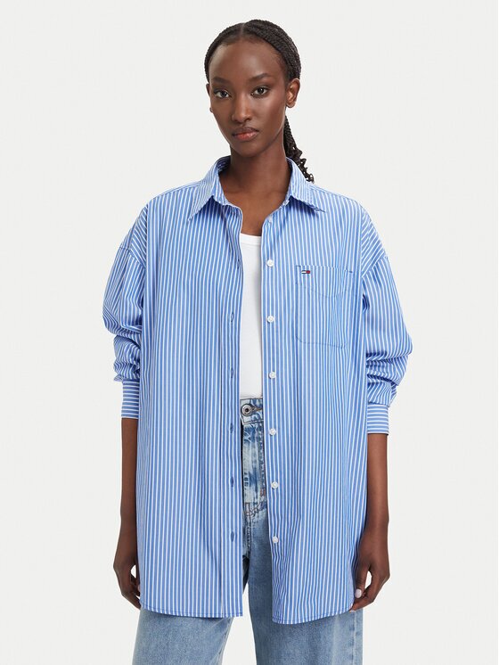 Tommy Jeans Риза Essential DW0DW22936 Oversize