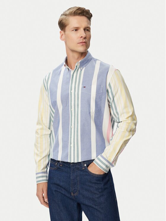 Tommy Jeans Риза Oxford DM0DM23246 Relaxed Fit
