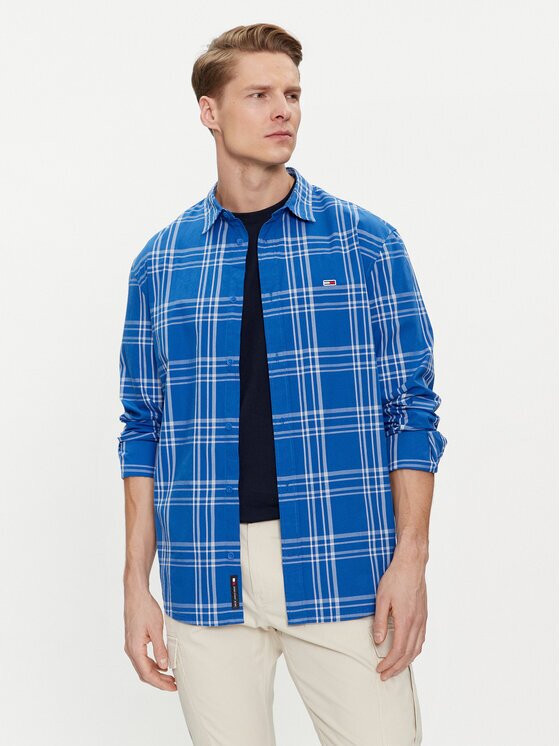Tommy Jeans Риза Poplin DM0DM18968 Regular Fit