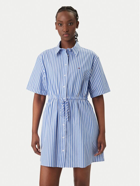 Tommy Jeans Рокля тип риза DW0DW20617 Regular Fit