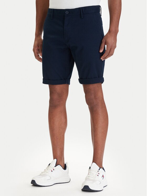 Tommy Jeans Шорти от плат Scanton DM0DM22852 Екрю Slim Fit