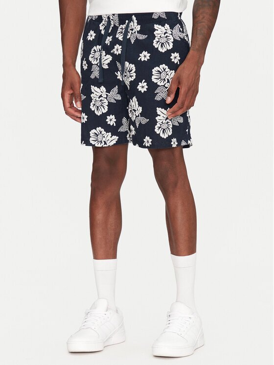 Tommy Jeans Шорти от плат Slub Aop Beach DM0DM21947 Regular Fit