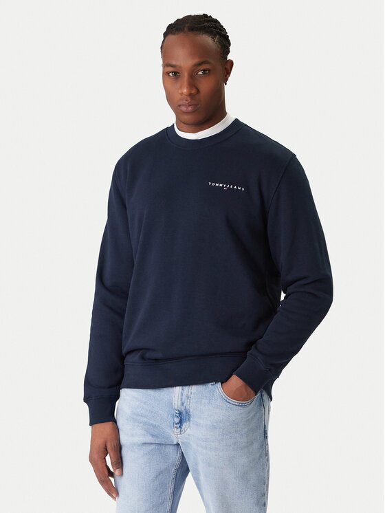Tommy Jeans Суитшърт DM0DM20249 Тъмносин Regular Fit