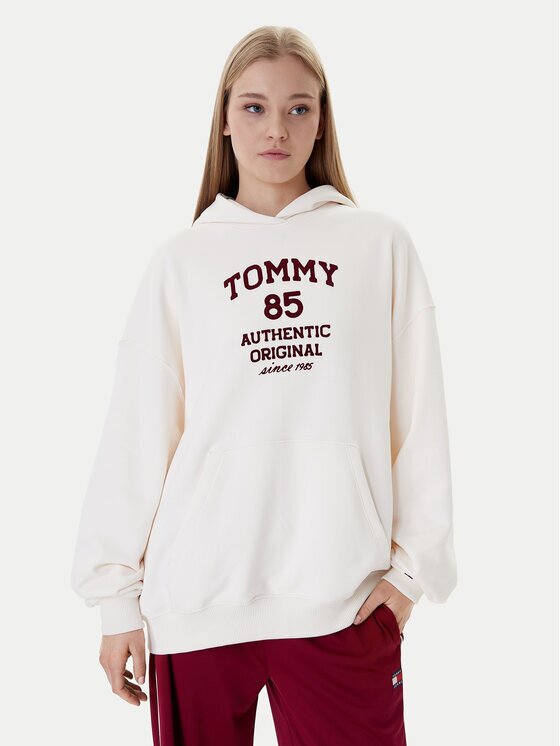 Tommy Jeans Суитшърт DW0DW22603 Екрю Relaxed Fit