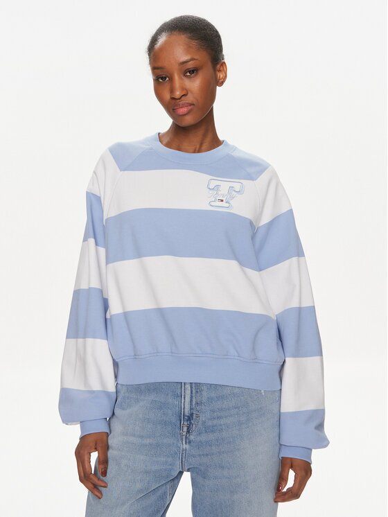 Tommy Jeans Суитшърт Letterman DW0DW17789 Relaxed Fit