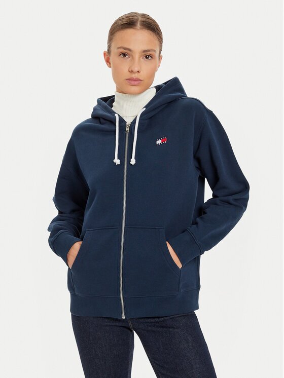 Tommy Jeans Суитшърт Tjw Rlx Badge Zipthru DW0DW19932 Regular Fit