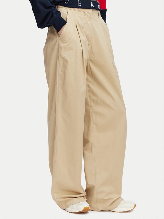 Tommy Jeans Текстилни панталони DW0DW21698 Wide Leg