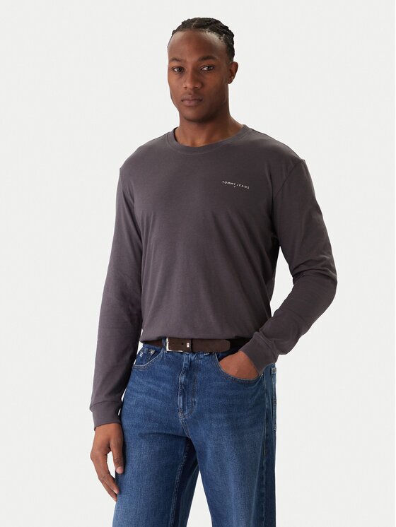 Tommy Jeans Тениска с дълъг ръкав Chest Linear DM0DM21594 Regular Fit