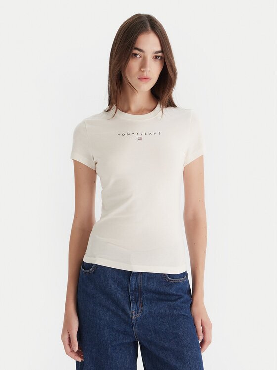 Tommy Jeans Тишърт Bling Linear DW0DW21550 Slim Fit