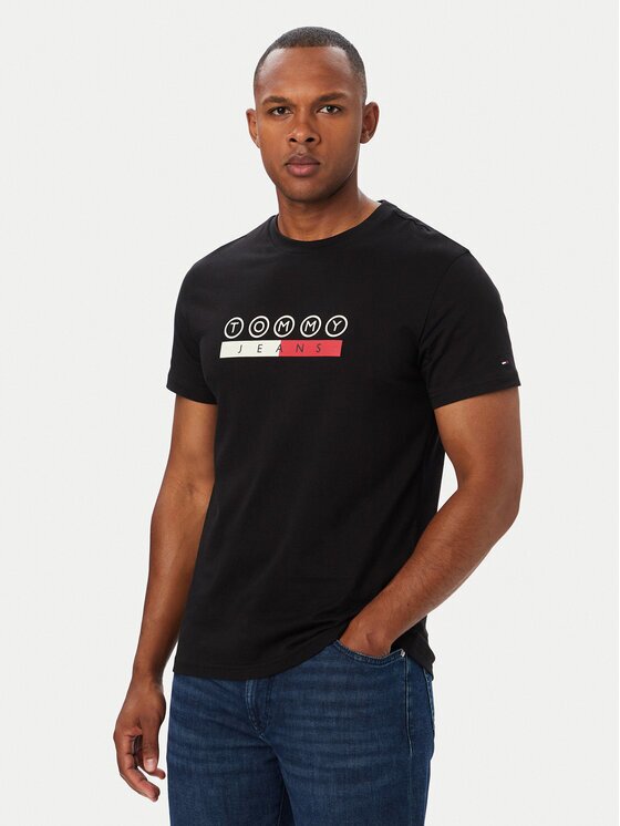 Tommy Jeans Тишърт Dna Play DM0DM23715 Slim Fit
